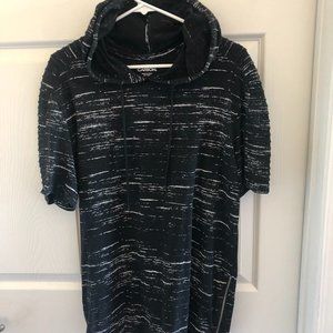 Short Sleeve 'Black/White' Hoodie